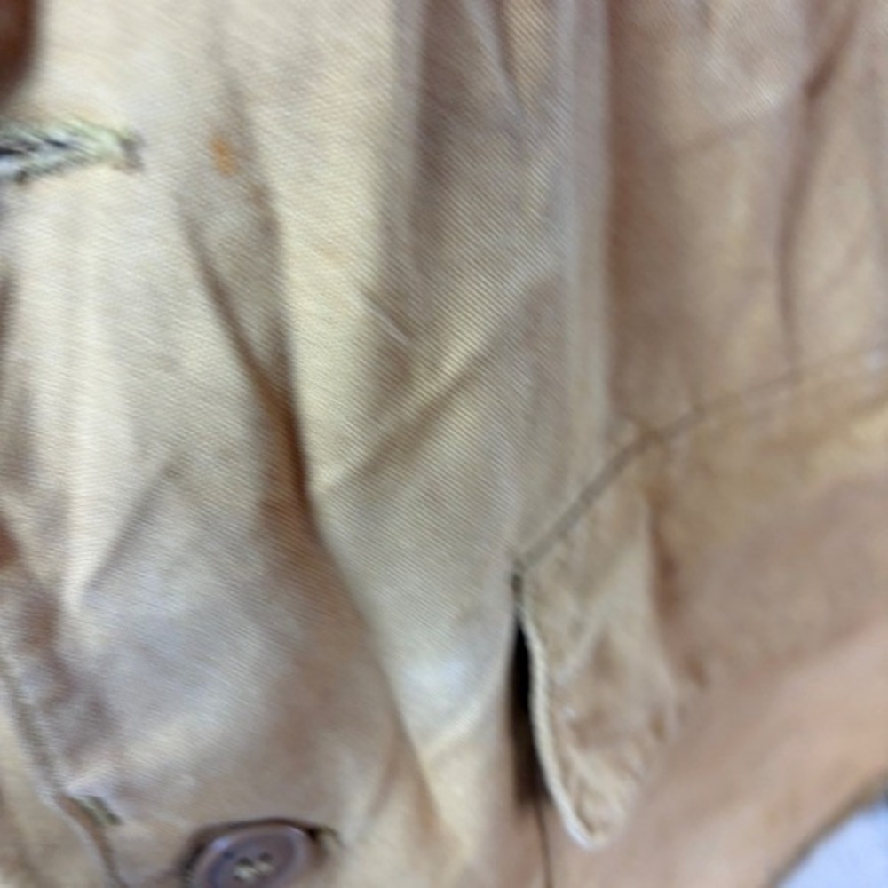 Vintage 60s–70s Military Canvas Field Jacket w/ Button-In Liner Corduroy Collar - Picture 15 of 16